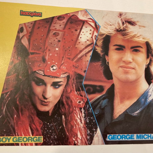 Boy George George Michael Sade Elton John poster like new