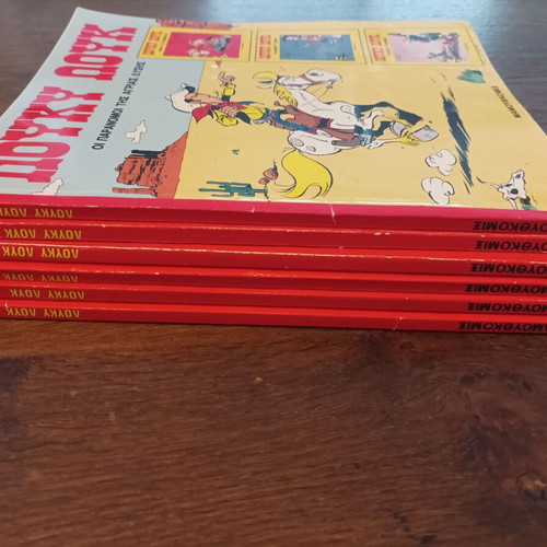 Lucky Luke 6-volume comic set, Mamouthcomix 2018, Greek