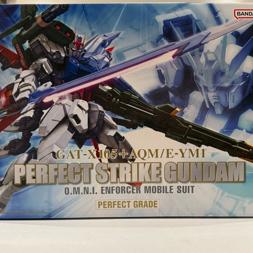 Bandai Perfect Strike Gundam PG GAT-X105+AQM/E-YM1 model kit new sealed