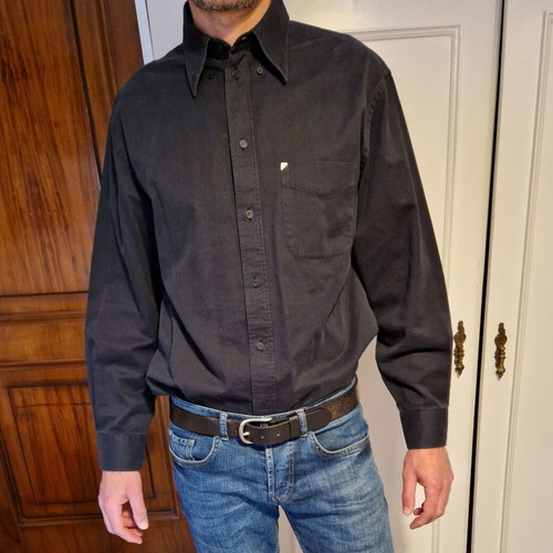 New Man shirt used, black, size 5 (L/XL), 100% cotton