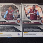 West Ham Prizm Orange Parallel set of 2 cards like new