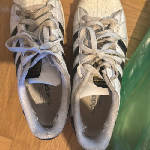 Adidas 37 1/3 Super Star sneakers used, white