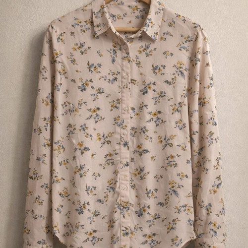 Zara floral shirt like new, size L