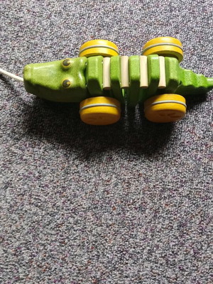 Baby wooden alligator toy Plan Toys like new