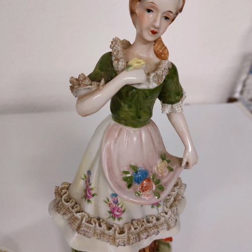 Porcelain couple used, vintage, 26 cm