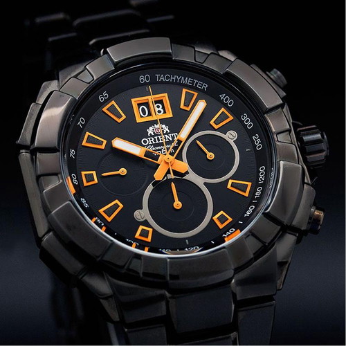 Orient Enterprise Diver Sports Tactical Chronograph watch, Gunmetal