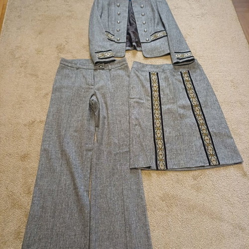 Women's suit set used, gray, size M