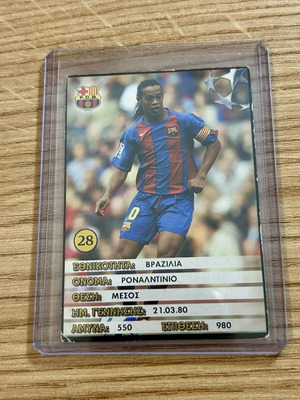 Κάρτα Ronaldinho Barcelona Europe’s Champions 2005-06 μεταχειρισμένη
