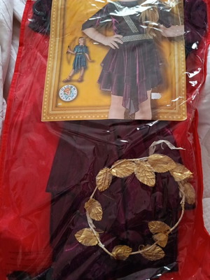 Goddess Artemis carnival costume used, child size 8