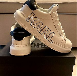 Karl Lagerfeld Karl logo - lace white sneakers
