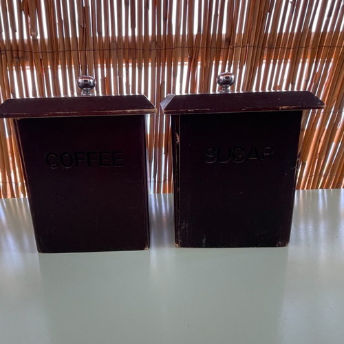 Wooden Utensils for Coffee and Sugar