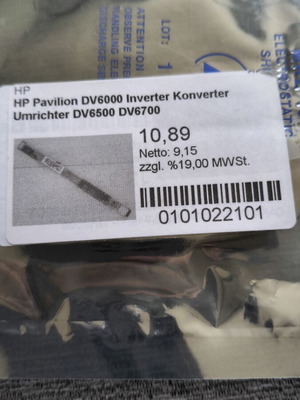 HP Pavilion DV6000 Inverter new for laptop screen