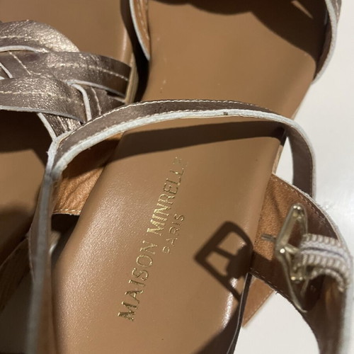 Metallic platform sandals size 42, very comfortable