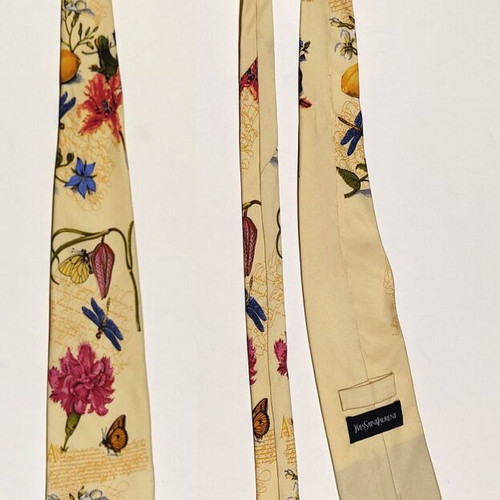 Yves Saint Laurent Tie, Handmade Silk