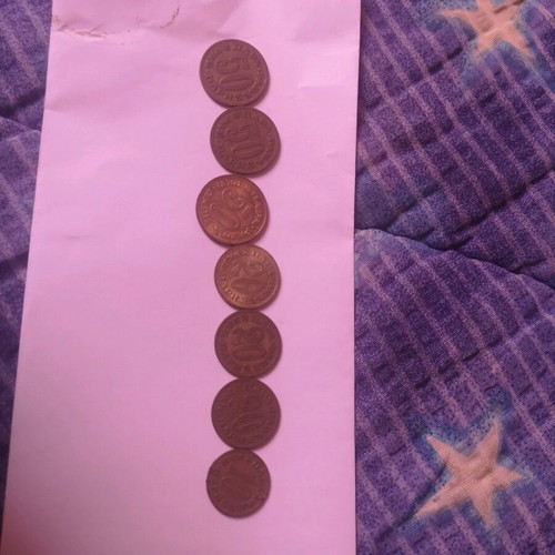 Set of 7 Yugoslavia Para coins like new 1965-1976