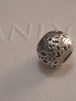 Charm silver s925 April with zircon stones like new