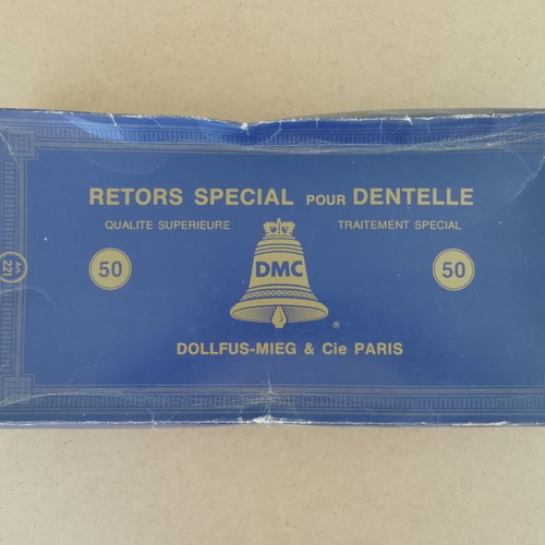 DMC white lace thread No 50, pack of 12, new
