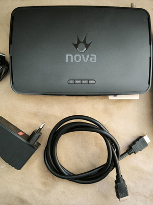 Αποκωδικοποιητής Nova box DZS3001IFN σαν καινούργιος με τροφοδοτικό και τηλεχειριστήριο