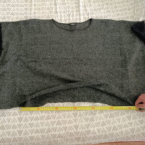 Women's Poncho-Style Shirt like new, gray, size M