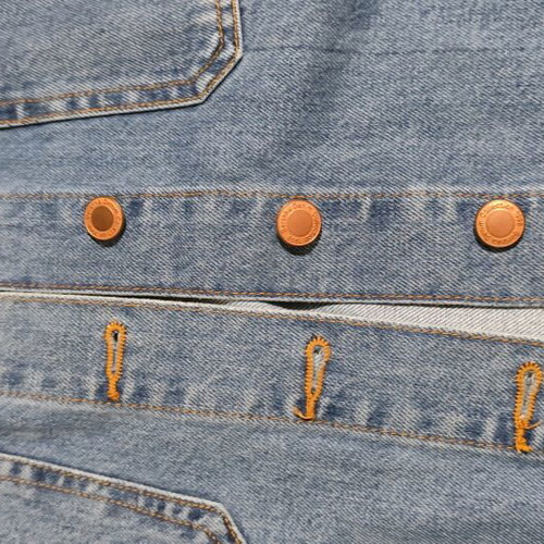 Bershka jean mini skirt with front buttons, 100% cotton, like new