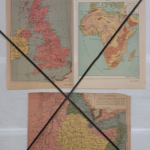 Maps of Early 1950s Chronology, Used, Pack of 33 by V. Lambrinakos