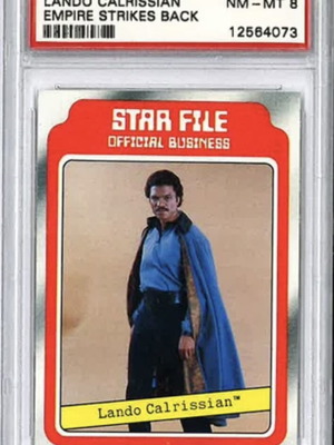 1980 Star Wars Lando Calrissian PSA 8 card
