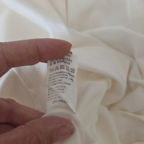 Lacoste Women's Pique Knit Polo Dress like new, white, size 38