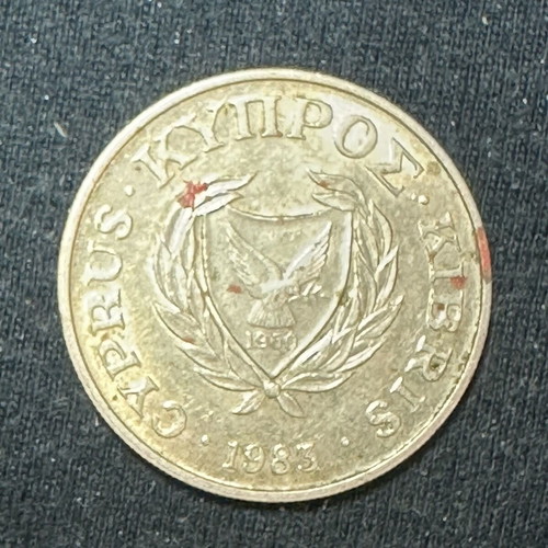 10 Cents Cyprus 1983 used in very good condition