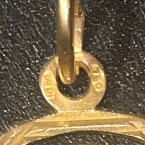 Handmade Egyptian Nefertiti Pendant 18Kt like new, Dual Face technique