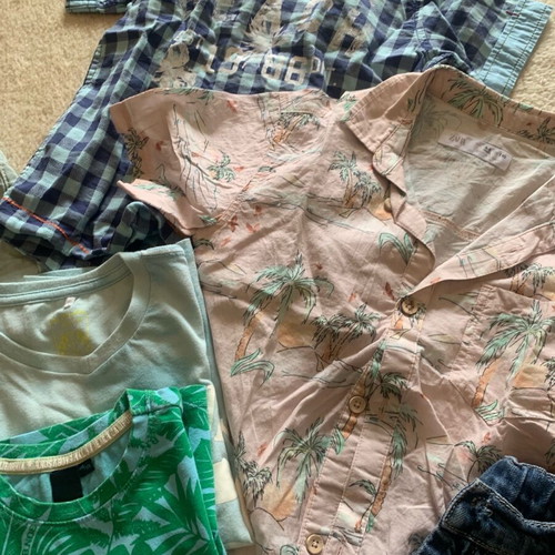 Summer clothes pack used for boy 4-5 years, 24 pieces