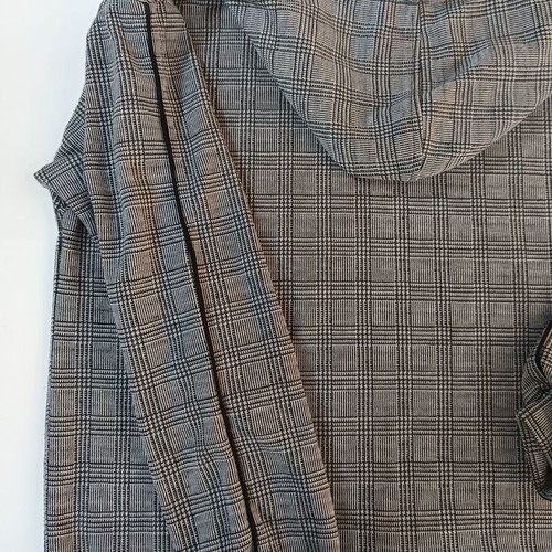 Love Me Checkered Hoodie Top Like New