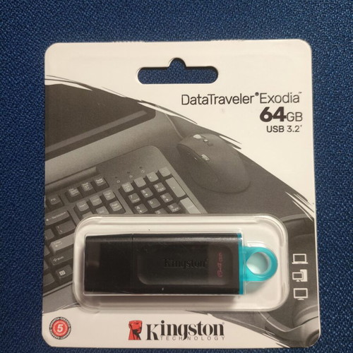 Kingston Exodia USB Stick 3.2 64GB DataTraveler Black new