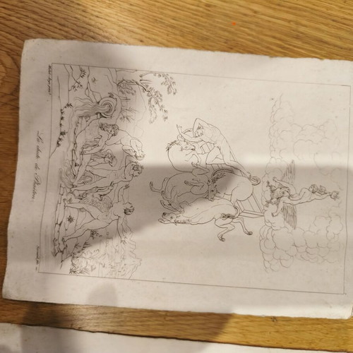 Set of 2 engravings used