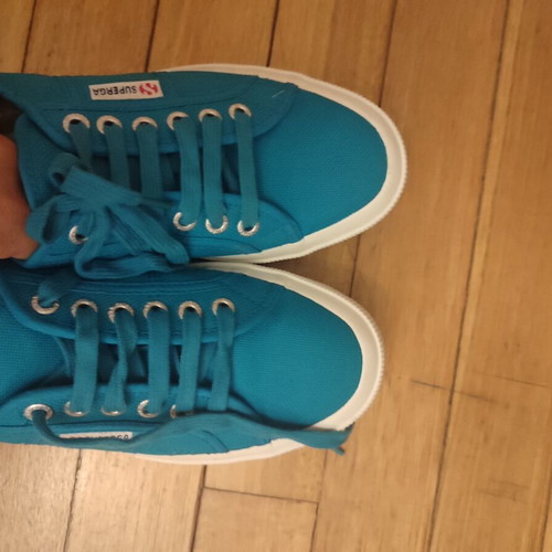 Superga sneakers size 40, like new, turquoise