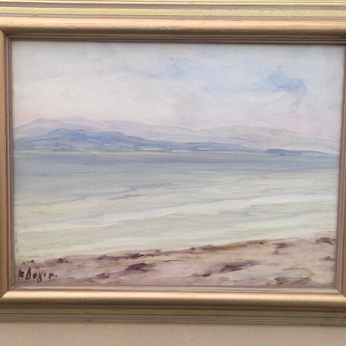 Painting Voula Dogia like new, seascape 40x50 cm