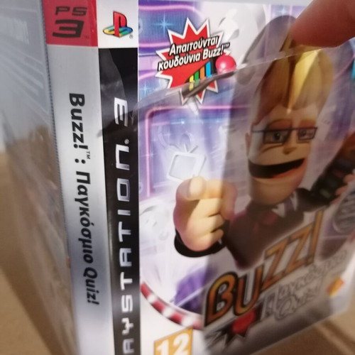 Buzz Pankosmico Quiz empty case and manual for PlayStation 3