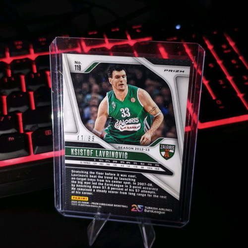 Panini Euroleague Kristof Lavrinovic 2024-2025 card 41/99 new