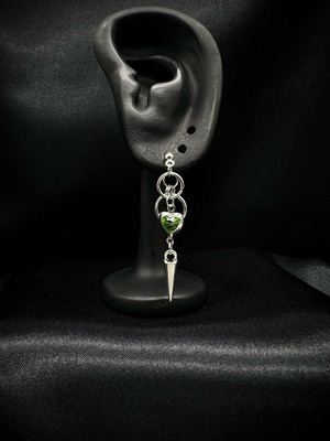 Heart earrings set of 2 made of stainless steel new
