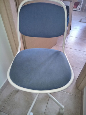IKEA denim swivel office chair