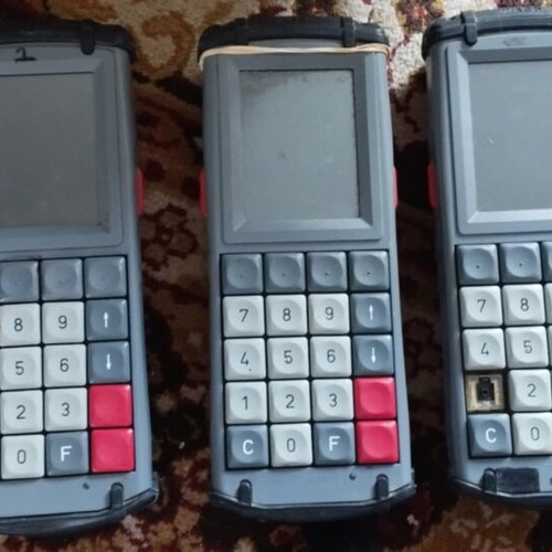 Set of 3 Pda Barcode Scanners used for warehouse, pack