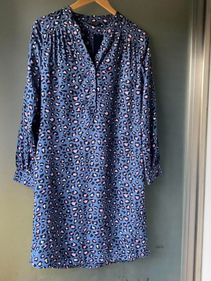 Γυναικείο φόρεμα animal print καινούργιο Marks & Spencer no 36 μπλε πολύχρωμο