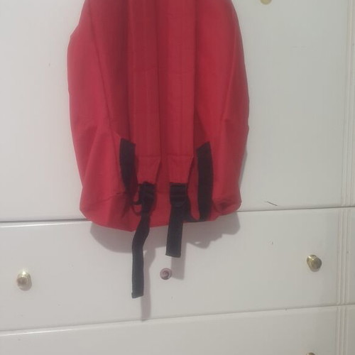 School backpack like new, red color