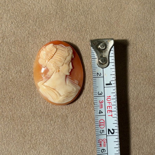 Old cameo with beautiful carving like new