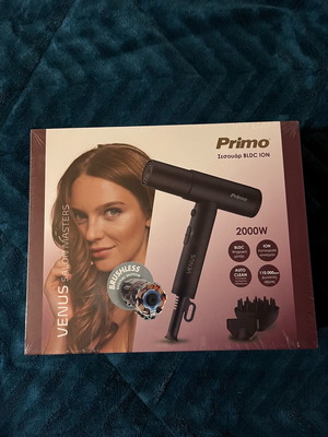 Primo BLDC ION hair dryer new, professional 2000W with diffuser