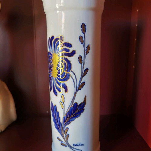 Porcelain vase KPM cobalt new