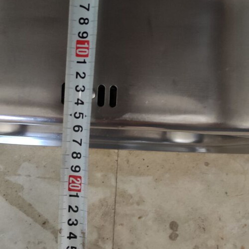 Franke Onx Double Basin Sink used with signs of wear