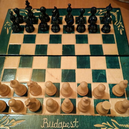 Wooden Chess Set like new, 1970
