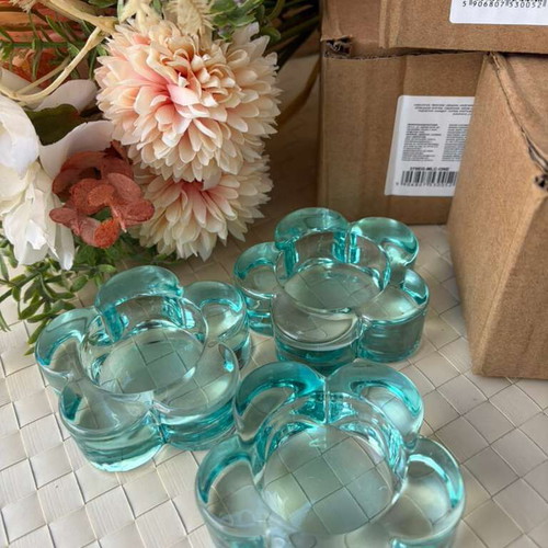 Candlelight holders new, pack of 100, blue flower design