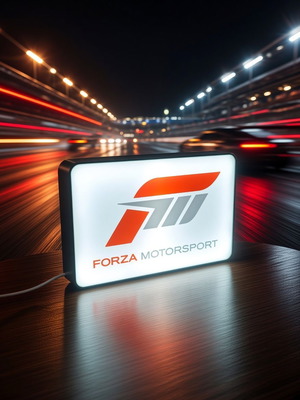 Forza Motorsport LED lightbox for gaming and racing