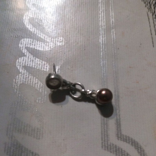 Silver earring used